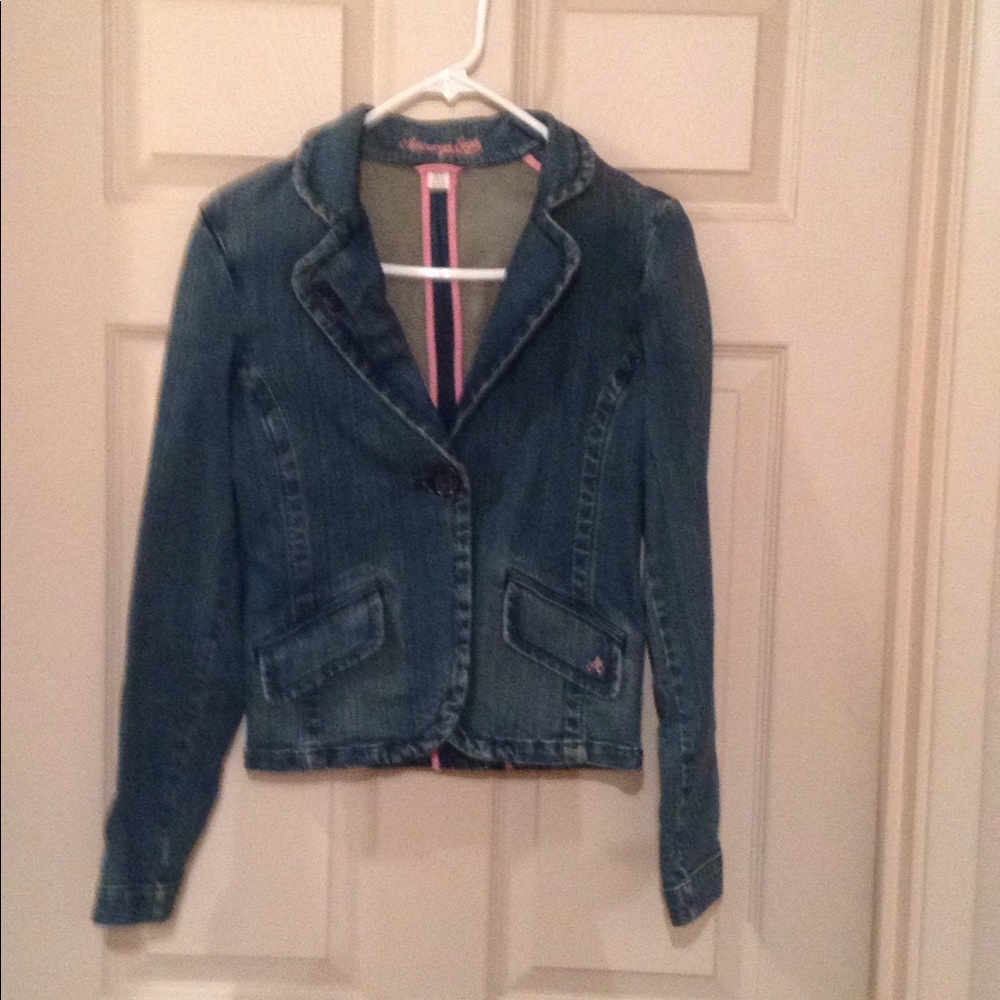 American Eagle Denim Jacket/Blazer